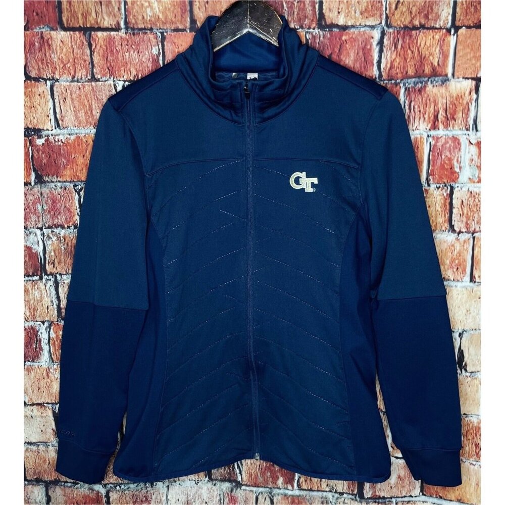 Georgia Tech Yellow Jackets GT Under Armour Women’s Large Blue Full Zip Jacket